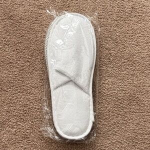 Women's White Regent Cruise Ship Slippers Small